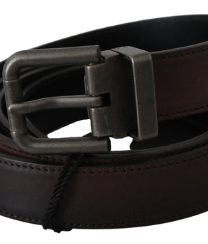 Dolce & Gabbana Elegant Leather Belt in Classic Brown Dolce & Gabbana 