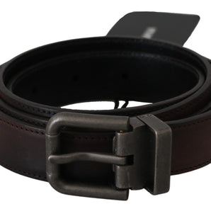 Dolce &amp; Gabbana Elegant Leather Belt in Classic Brown