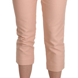 Ermanno Scervino Chic Pink Skinny Capri Pants