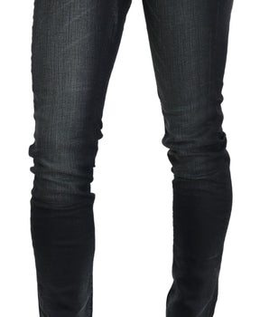 Acht Blue Washed Low Waist Skinny Denim Trouser