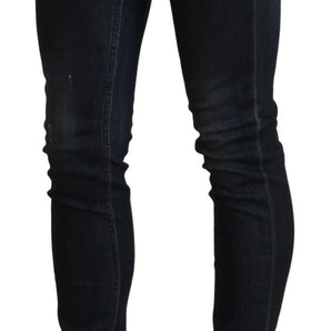 Acht Chic Low Waist Skinny Black Jeans