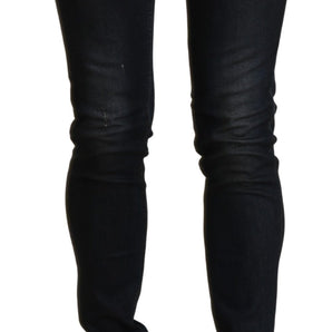 Acht Chic Low Waist Skinny Black Jeans