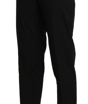 BENCIVENGA Black High Waist Straight Cropped Dress Pants BENCIVENGA 