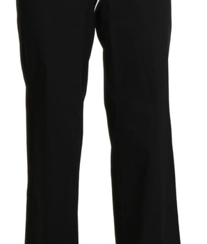 BENCIVENGA Black High Waist Straight Dress Trouser Pants BENCIVENGA 