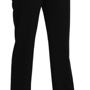 BENCIVENGA Elegant Black High Waist Straight Pants