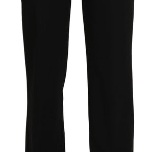 BENCIVENGA Elegant Black High Waist Straight Pants