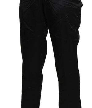 BENCIVENGA Black High Waist Straight Cropped Dress Trouser Pants BENCIVENGA 