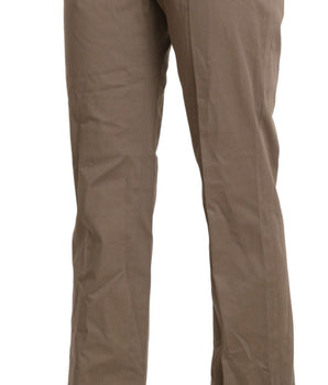 BENCIVENGA Brown High Waist Straight Dress Trouser Pants BENCIVENGA 