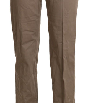 BENCIVENGA Brown High Waist Straight Dress Trouser Pants BENCIVENGA 