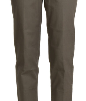 BENCIVENGA Gray High Waist Cropped Dress Trouser Pants BENCIVENGA 