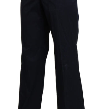 BENCIVENGA Navy Blue High Waist Straight Dress Trouser Pants BENCIVENGA 