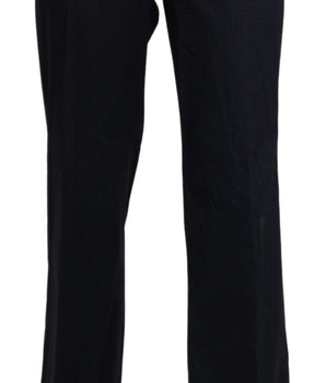 BENCIVENGA Navy Blue High Waist Straight Dress Trouser Pants BENCIVENGA 
