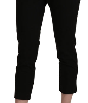 BENCIVENGA Black High Waist Skinny Cropped Dress Trouser Pants BENCIVENGA 