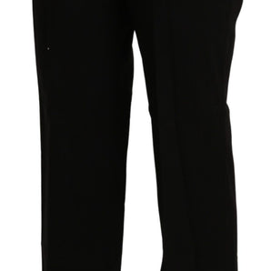 BENCIVENGA Elegant High Waist Straight Black Pants