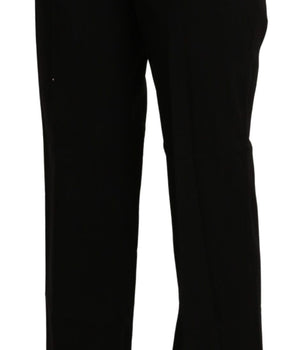 BENCIVENGA Black High Waist Straight Dress Trouser Pant BENCIVENGA 