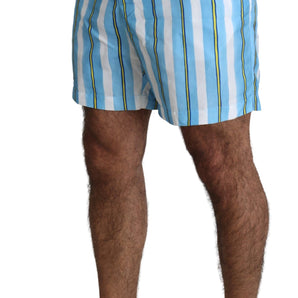 Dolce &amp; Gabbana Striped Elegance Swim Shorts