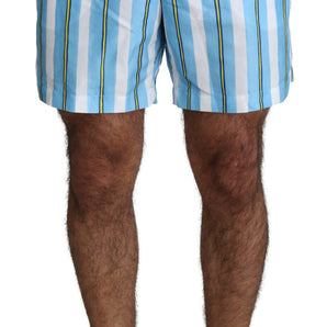 Dolce &amp; Gabbana Striped Elegance Swim Shorts