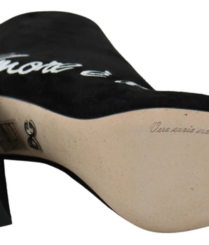 Botines bordados Dolce &amp; Gabbana en ante de piel de cordero