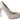 Dolce & Gabbana White Crystal Peep Toe Silk Blend Heels