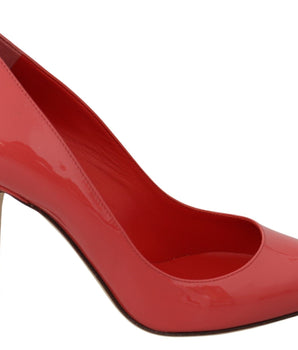 Dolce & Gabbana Elegant Dark Pink Patent Leather Pumps Dolce & Gabbana 