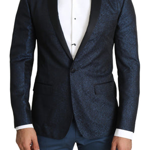 Dolce &amp; Gabbana Elegante blazer azul Martini de corte slim