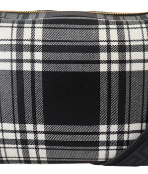 Versace Elegant Grey Leather Crossbody Bag