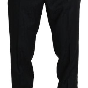 Dolce &amp; Gabbana Elegant Black Virgin Wool Cropped Pants