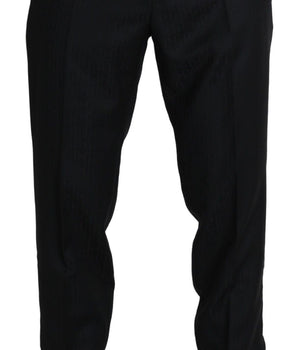 Dolce & Gabbana Elegant Black Virgin Wool Cropped Pants Dolce & Gabbana 