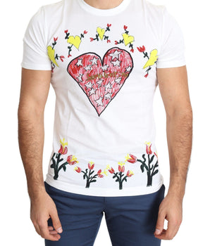 Dolce & Gabbana Chic Saint Valentine Print Crew Neck T-Shirt Dolce & Gabbana 
