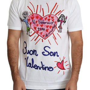 Dolce &amp; Gabbana Romantic Heart Print Crew Neck Tee