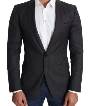 Dolce &amp; Gabbana Elegante blazer Martini de lana virgen negra