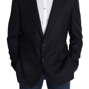 Dolce &amp; Gabbana Elegant Black Virgin Wool Men's Blazer