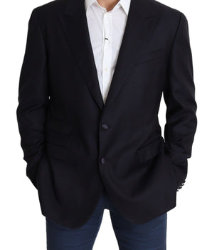 Dolce & Gabbana Elegant Black Virgin Wool Men's Blazer Dolce & Gabbana 