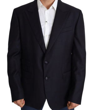 Dolce & Gabbana Elegant Black Virgin Wool Men's Blazer Dolce & Gabbana 