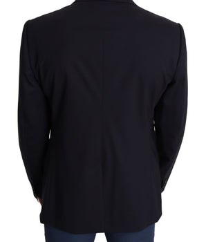 Dolce & Gabbana Exquisite Black Wool Stretch Martini Blazer Dolce & Gabbana 