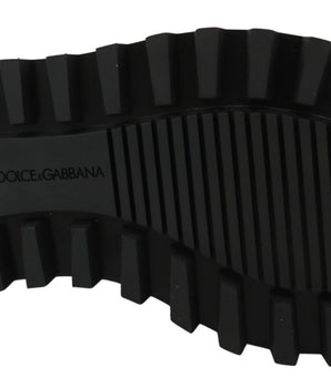 Dolce & Gabbana Elegant Black Calfskin Derby Shoes Dolce & Gabbana 