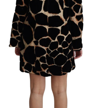 Dolce & Gabbana Chic Giraffe Print Shift Mini Dress Dolce & Gabbana 