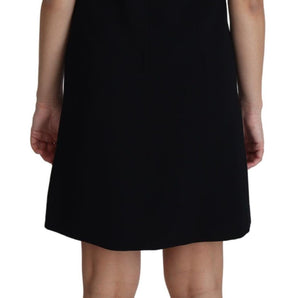 Dolce & Gabbana Elegant Sleeveless Black A-Line Mini Dress