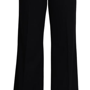 Dolce &amp; Gabbana Elegant Cashmere Wide Leg Trousers