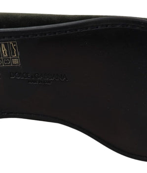 Dolce & Gabbana Elegant Green Velvet Loafers Dolce & Gabbana 