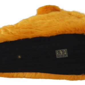 Dolce &amp; Gabbana Sunshine Yellow Lion Slippers