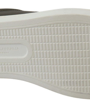 Dolce & Gabbana Sleek White Leather Low Top Sneakers Dolce & Gabbana 