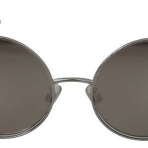 Dolce &amp; Gabbana Chic Silver Gray Lens Sunglasses for Women