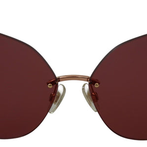 Dolce &amp; Gabbana Gafas de sol rojas elegantes con protección 100% UV