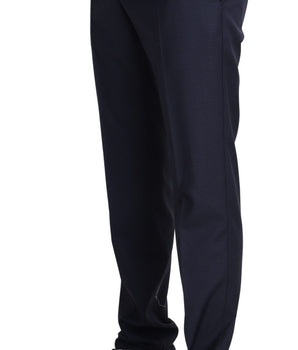 Dolce & Gabbana Navy Blue Dress Formal Men Trouser Pants Dolce & Gabbana 