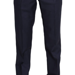 Dolce &amp; Gabbana Elegant Slim Fit Wool Blend Dress Pants