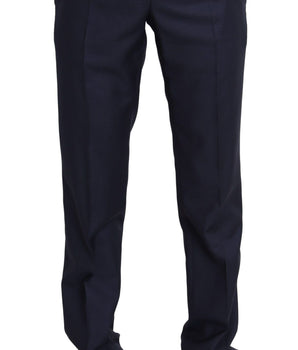 Dolce & Gabbana Navy Blue Dress Formal Men Trouser Pants Dolce & Gabbana 