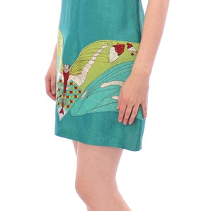 Lanre Da Silva Ajayi Elegant Embroidered Green Mini Dress