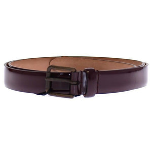 Dolce &amp; Gabbana Elegant Purple Leather Belt