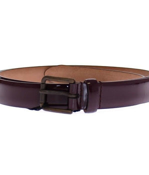 Dolce & Gabbana Purple Leather Logo Cintura Gürtel Belt Dolce & Gabbana 